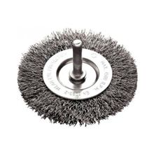 Escova Circular Diâmetro 50 X 10Mm Com Haste Aço Ondulado