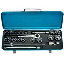Jogo Soquete Gedore Estriado 1/2" 12X32Mm 23 Peças
