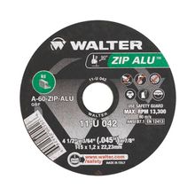 Disco De Corte Walter 4.1/2" X 3/64" X 7/8" Zipcut Alu