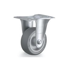 Rodízio Fixo Rod Car Cinza Claro Flr 210 Bp + Kit 1