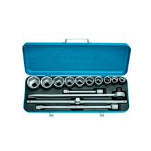 Jogo Soquete Gedore Estriado 3/4" 12X50Mm 14 Peças Polegadas