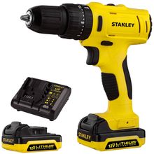 Furadeira de Impacto e Parafusadeira 3/8" Stanley SCH121S2K-BR 12V 1,5Ah