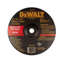 Disco De Desbaste Dewalt Dw44610 9" X 6,3 X 7/8"