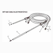 Cabo Eletrostático Devilbiss Bfp-840 Para Os Modelos Eq 900/60