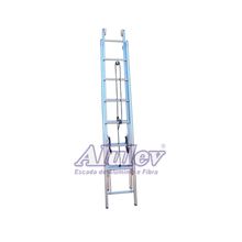 Escada Extensiva Alumínio 4,50 / 7,80 m Alulev Ex214 Corda 14 Degraus
