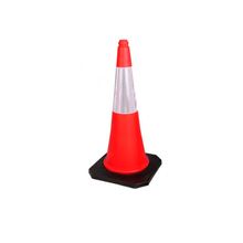 Cone sinalização Plastcor 75 cm Laranja/Branco refletivo