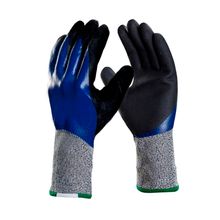 Luva Anti Corte Danny DA45500L banho total Nitri Flexcut punho longo