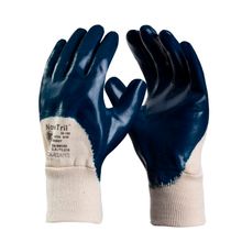 Luva Nitrílica Danny SN185 Azul Punho Elástico