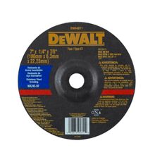 Disco desbaste 7" x 6,3 x 7/8" Dewalt DW44811 para inox