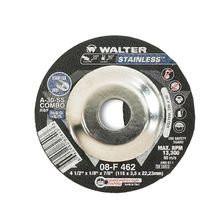 Disco de Corte e Desbaste 4.1/2" x 3,2 x 7/8 Walter 08F462 Inox combo