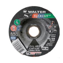 Disco de Desbaste 4.1/2" Walter 15L480 Flexcut #100