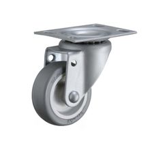 Rodízio Giratório cinza claro Rod Car GLR 210 BP com eixo