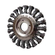 Escova Circular 4" x 7/8" Diâmetro aço trançado