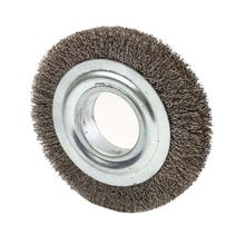 Escova Circular 6" x 1/2" Abrasfer aço inox ondulada 0,40mm