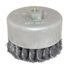 Escova tipo Copo 75mm Abrasfer M14 inox aço trançado