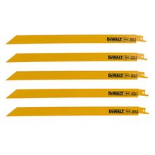 Lâmina Serra Sabre metal 12" Dewalt DW4838 14 dentes com 5 peças