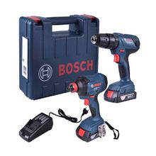 Kit Furadeira Parafusadeira Bosch GSB180-LI + Chave De Impacto Bosch GDX180-LI