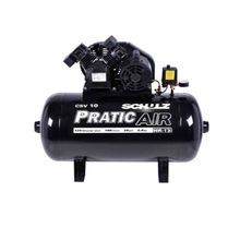 Compressor de Ar Schulz Pratic Air 10 pcm / 125psi 2CV 93L Monofásico