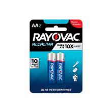 Pilha Rayovac Alcalina AA" Pequena 1,5V com 2 Unidades