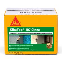 Revestimento Impermeabilizante SikaTop-107 Cinza Bicomponente Semiflexível 18Kg