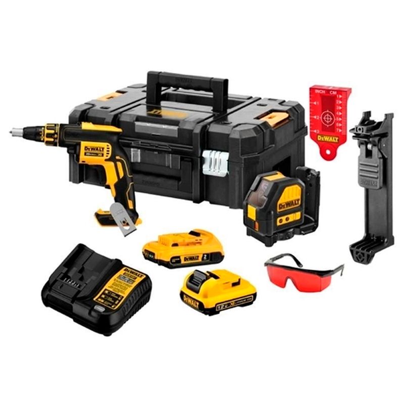 Kit-Parafusadeira-Drywall-Dewalt---Nivel-Laser-DCK246D2T_principal01