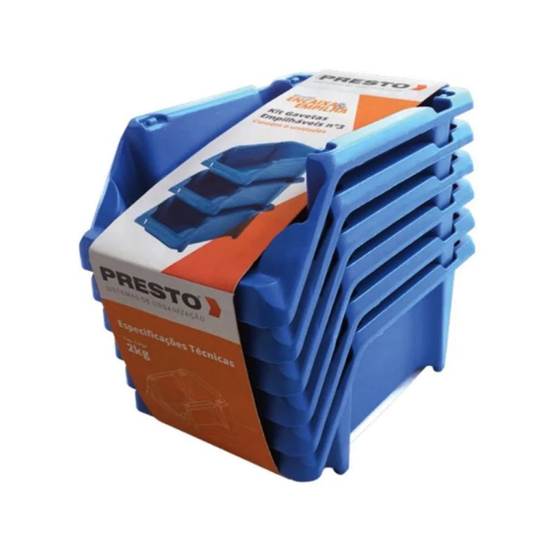 Kit-com-6-Gavetas-Presto-Nº3-Azul-Sistema-Encaixa