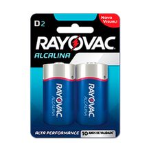 Pilha Rayovac Alcalina d Grande - c/ 2 Peças