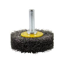 Escova Circular Ondulada Pequi 2" X 5/16" com Haste 1/4" Aço Carbono 0,20mm