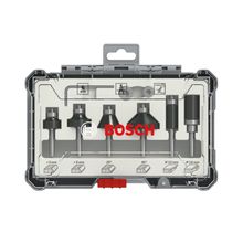 Jogo de Fresas Bosch Standard Encaixe de 6mm com 6 Peças