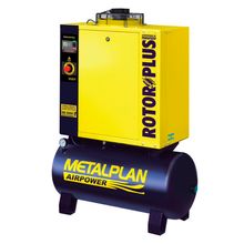 Compressor de Parafuso Metalplan 6hp 24,9pcm Rotor Plus R6 Trifásico