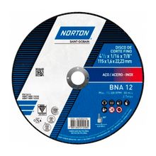 Disco de Corte Norton BNA 12 4.1/2" X 1,6 X 7/8"