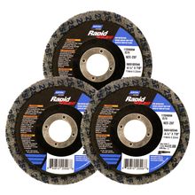 Kit 3 Discos de Acabamento 4.1/2" Norton Rapid Blend Cinza