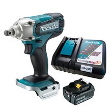 Chave de Impacto 1/2" Makita DTW190Z com Bateria 18V 5.0Ah e Carregador