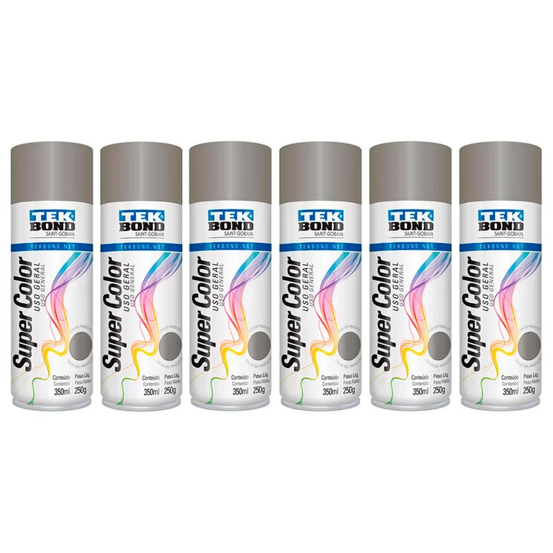 kit-6-tintas-spray-platina-tekbond-super-color-350ml