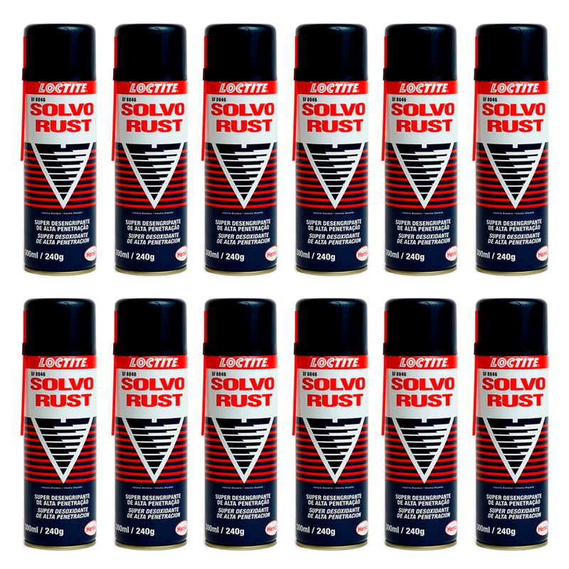 kit-12-desengripantes-anticorrosivo-loctite-sf-8046-solvo-rust-240g