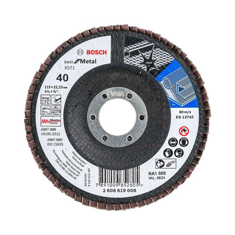 disco-lixa-flap-disc-4-1-2-pol-bosch-x551-expert-for-metal
