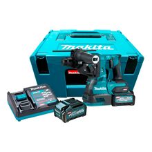 Martelete Perfurador/Rompedor 28mm Makita Com 2 Baterias 40V, Carregador e Maleta