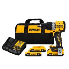 Parafusadeira/Furadeira de Impacto 1/2" Dewalt 20V com 2 Baterias, Carregador e Bolsa