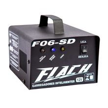 Carregador de Bateria Flach F06-SD 6A 12V