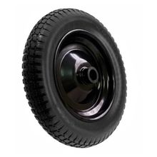 Roda Maciça PU para Carrinho 3,00 X 8 Ajax com Rolamento Rolete 1”