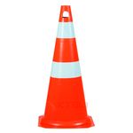 cone-rigido-kteli-75-cm-laranja-branco