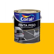 Tinta Acrílica Pinta Piso Coral Amarelo Demarcação