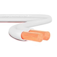 Fio Elétrico Flexível Cordão Paralelo 300V 100m Sil Branco
