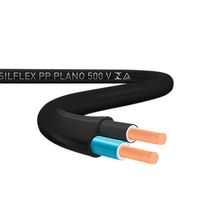 Fio Elétrico Flexível PP 500V 100m Sil Preto
