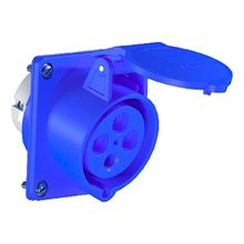Tomada Industrial Embutir 16A Azul 4 Polos Weg