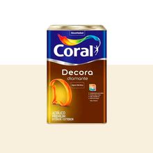 Tinta Acrílica Semibrilho Decora Diamante Coral Branco