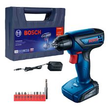 Parafusadeira e Furadeira Bosch 1/4" GSR 1000 Smart 12V com Bateria, Carregador e Maleta