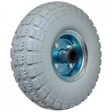 Roda Maciça PU 3,50 X 4 Ajax com Rolamento Rolete 7/8”