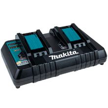 Carregador Duplo de Bateria 18V 220V DC18RD Makita