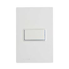 Conjunto Montado 4X2 1 Interruptor Paralelo 16A 250V Delta Mondo Soprano Branco